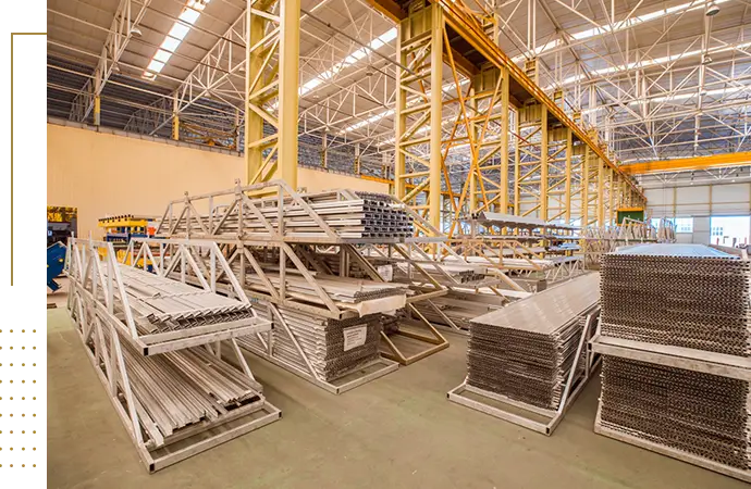 Steel structure fabrication working process